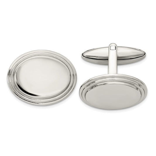 Stainless Steel Polished Cuff Links