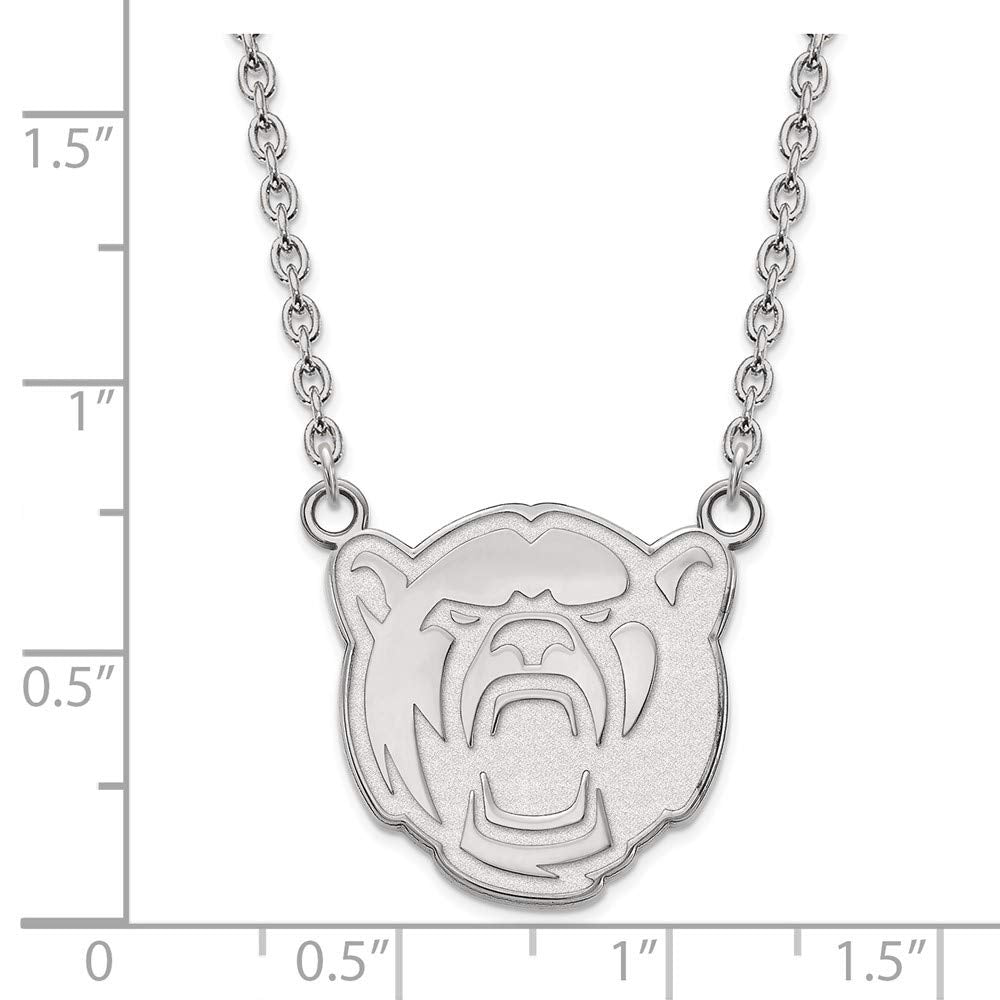 LogoArt Sterling Silver Baylor University Large Pendant Necklace Female Adult