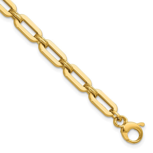 14K Polished Fancy Link Bracelet 7.75  inches