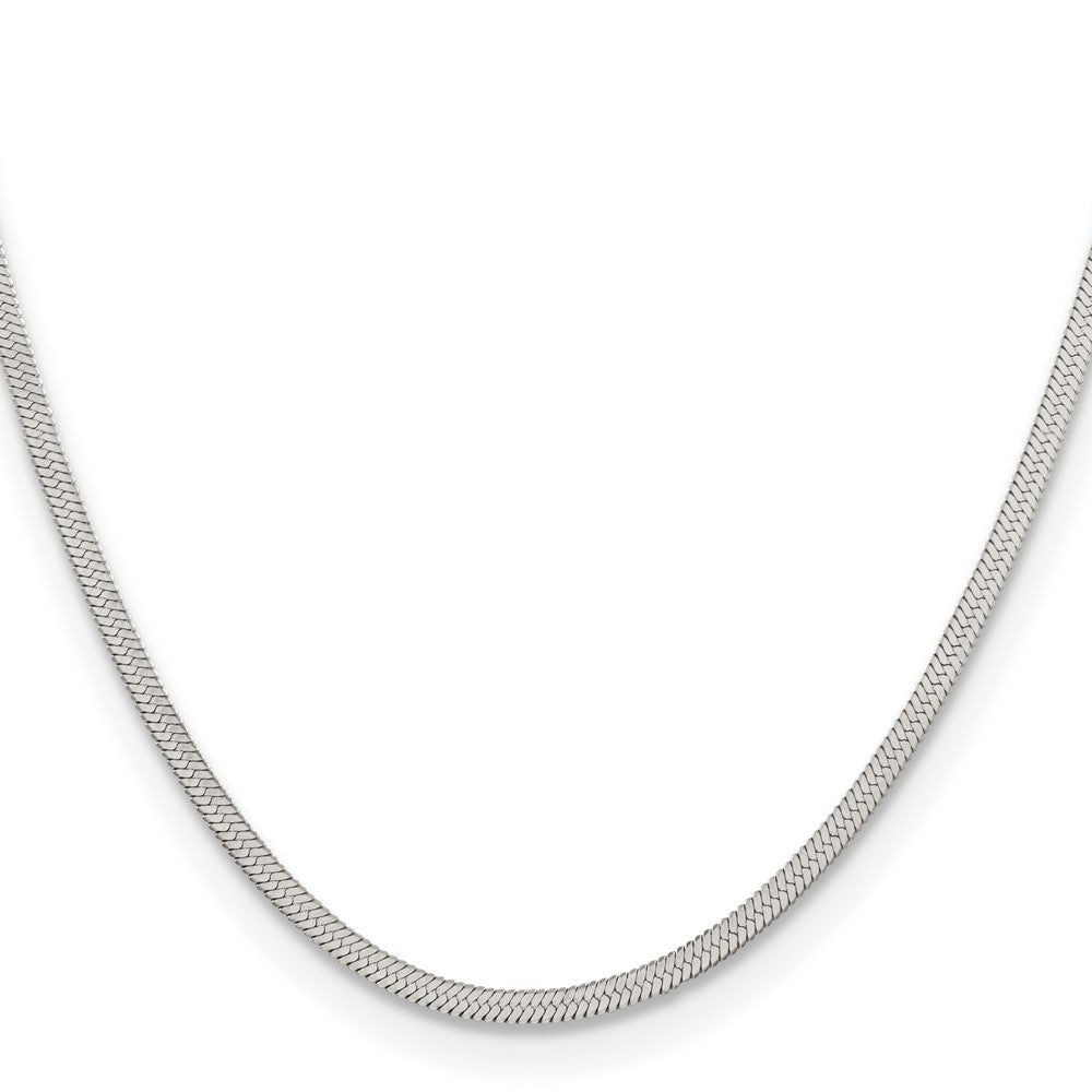 Stainless Steel Polished 3.4mm 22in Herringbone Chain