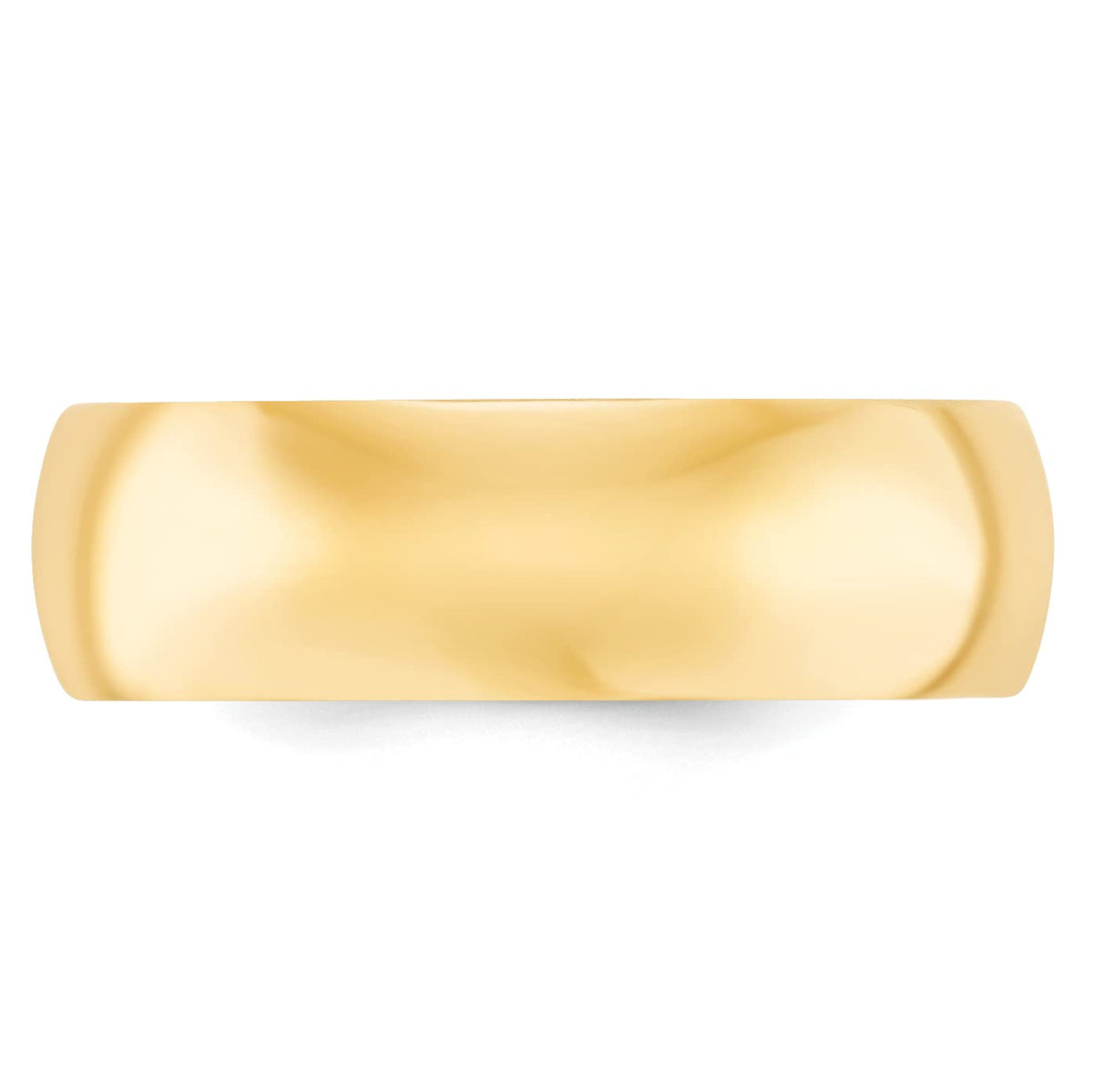 Primal Gold 10 Karat Yellow Gold 7mm Standard Comfort Fit Band Size 11.5