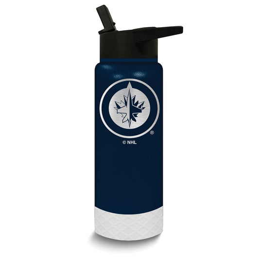 NHL Winnipeg Jets Stainless Steel Silicone Grip 24 oz. Water Bottle