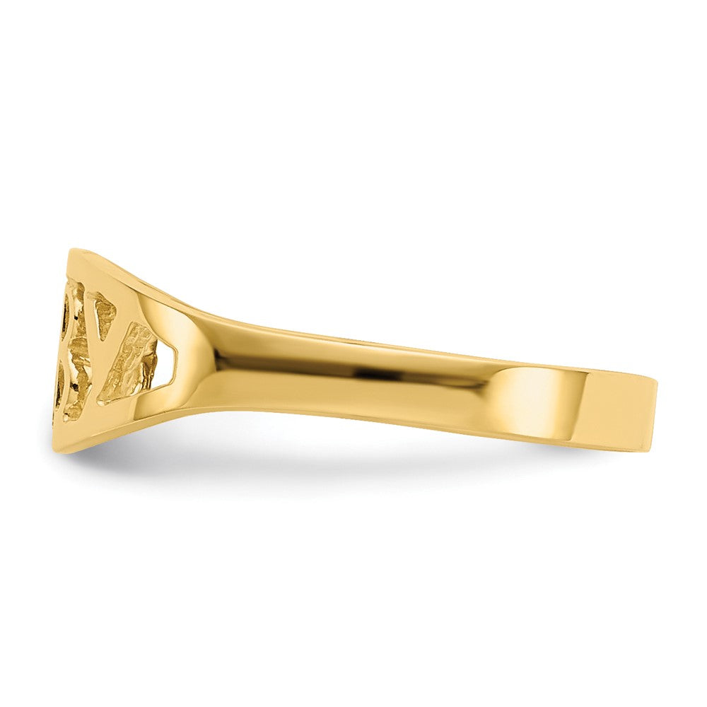 14k Polished Baby Ring Size 1.5