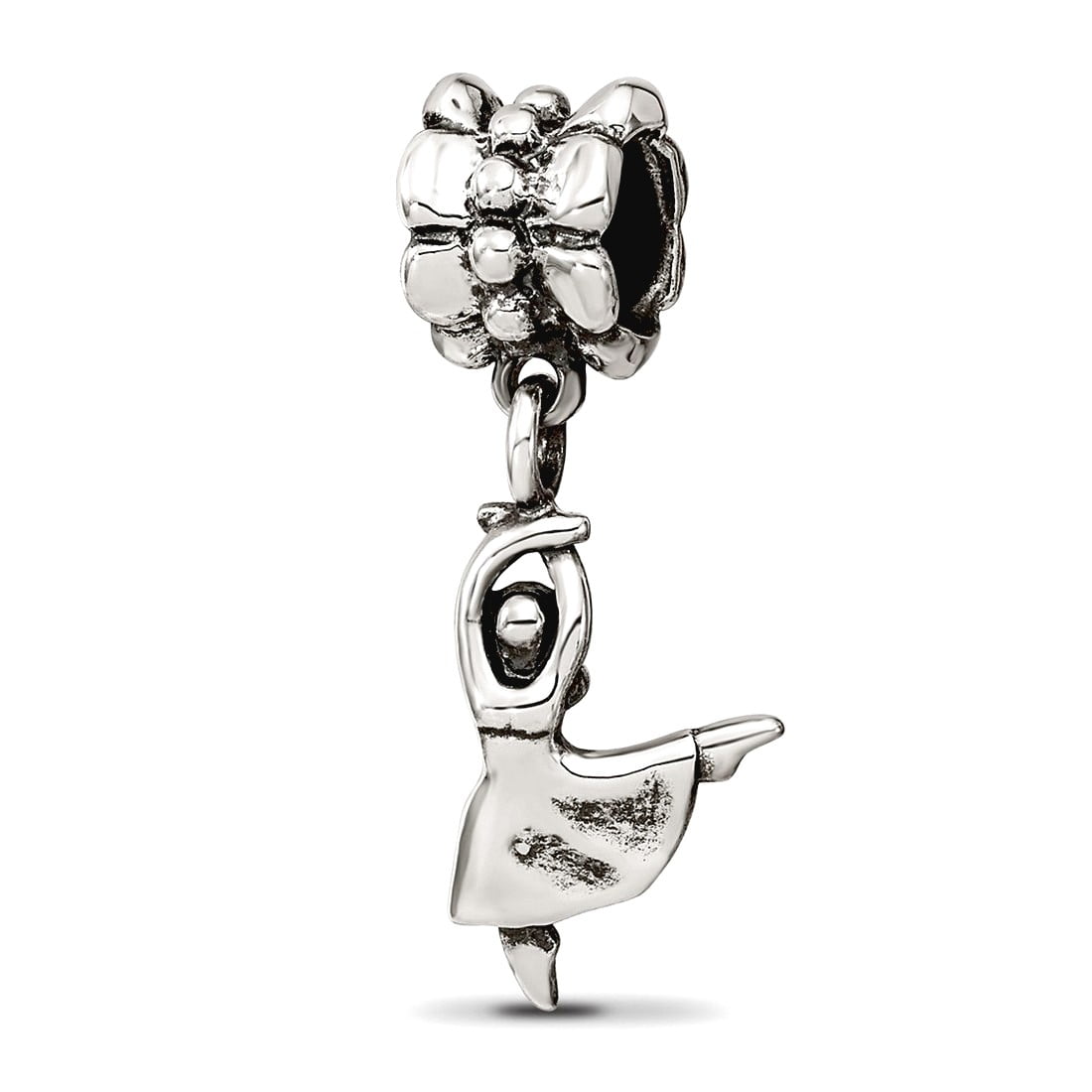 Sterling Silver Reflections Dancer Dangle Bead