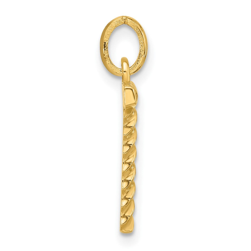 14ky Fancy Twist Letter T