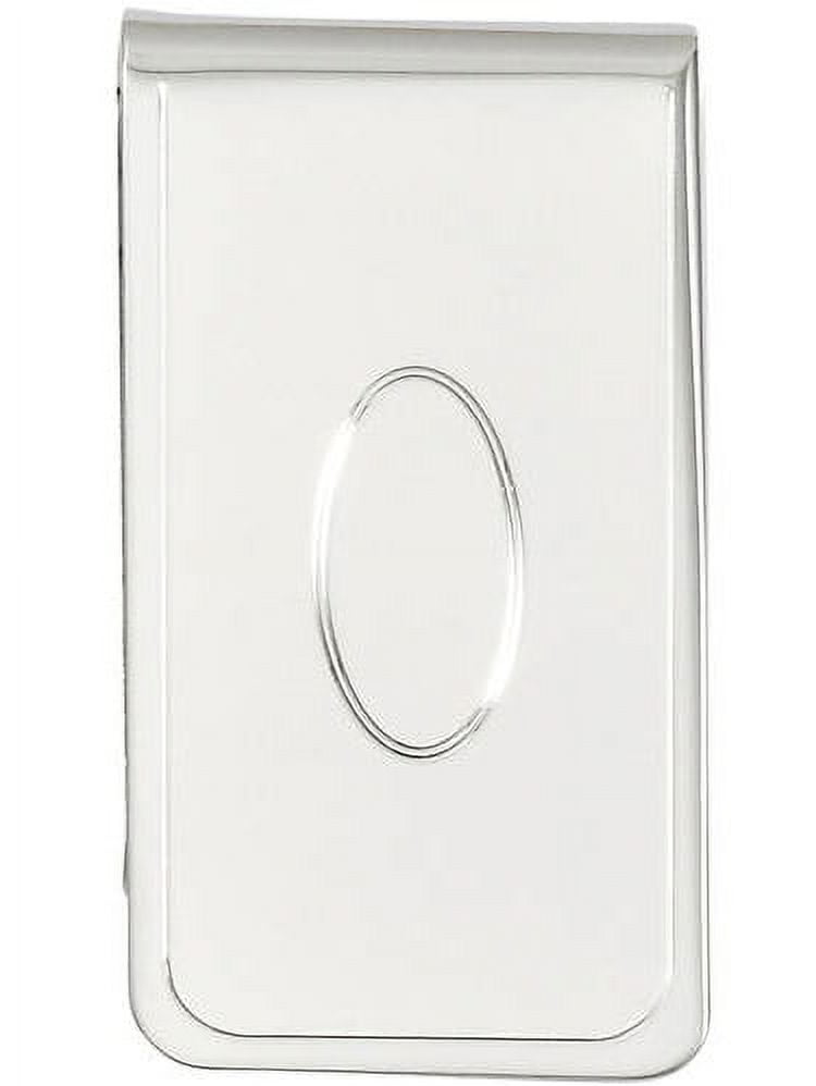 Primal Rhodium-plated Kelly Waters with Engraveable Area Money Clip