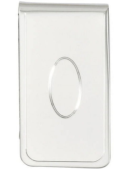 Primal Rhodium-plated Kelly Waters with Engraveable Area Money Clip