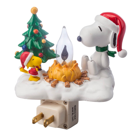 Roman Snoopy and Woodstock Night Light Multicolored Resin 4.25 in. x 4.5 in. x 2.25 in.