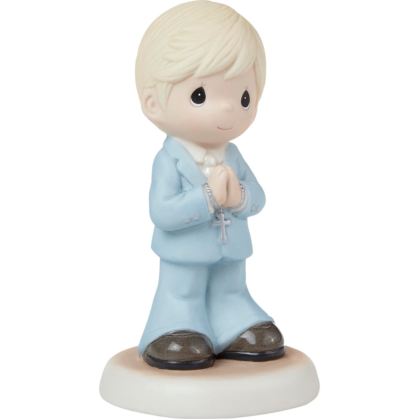 Precious Moments Blessings On Your First Communion Blond Hair/Light Skin Boy Figurine, Count 1