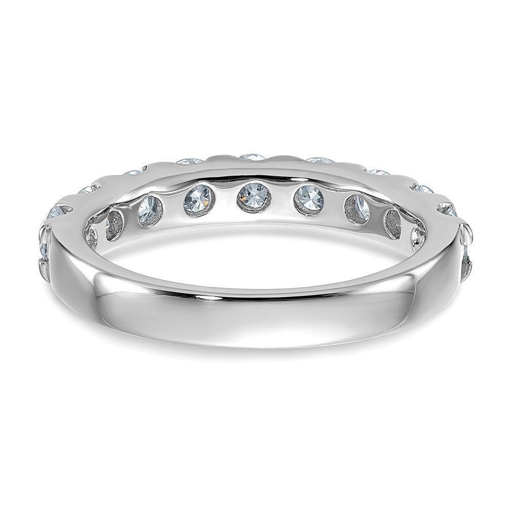 14kw 1.50ct. 9 Stone D E F Pure Light Moissanite Band