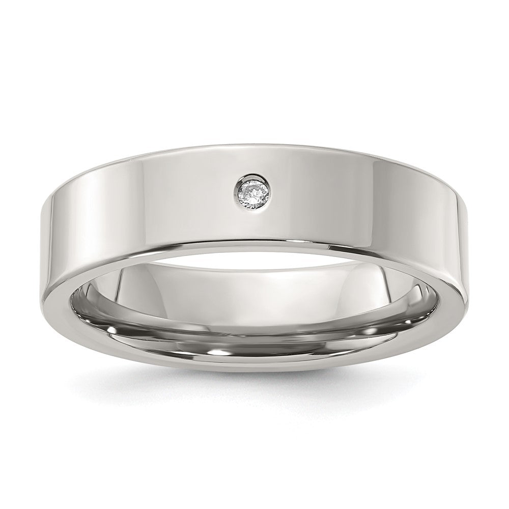 Titanium 6mm Plain Comfort Fit w/ .03 dia Band