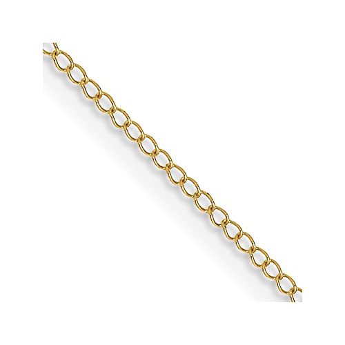 10k .5mm Carded Curb Chain