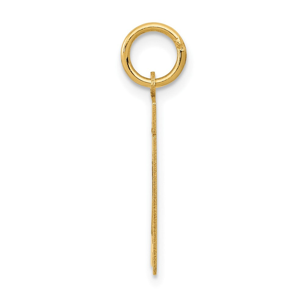 14k Small Polished Number 21 Charm