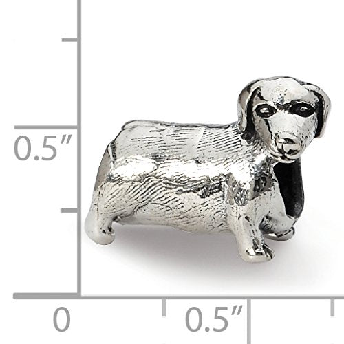 Sterling Silver Reflections Dachshound Bead