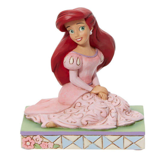 Jim Shore Confident & Curious - One Figurine 3.5 Inch, Resin - Ariel Personality Pose Disney 6013073
