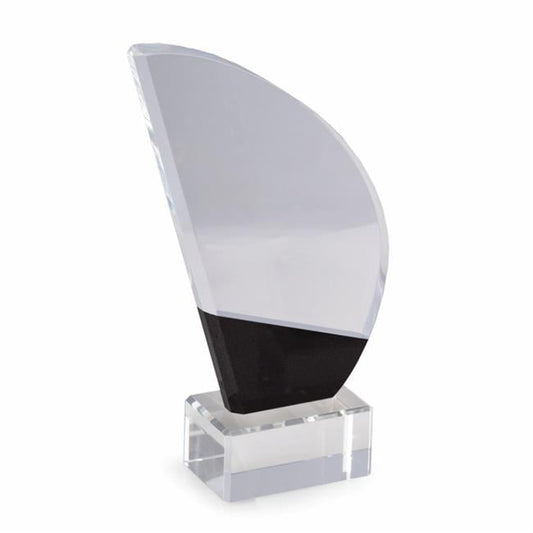 Bey-Berk International T111L Crystal 10 Regatta Trophy with Black Marble Accent