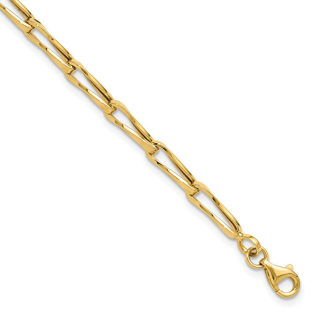 14K Polished Fancy Link Bracelet 7.5  inches