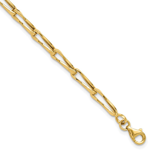 14K Polished Fancy Link Bracelet 7.5  inches