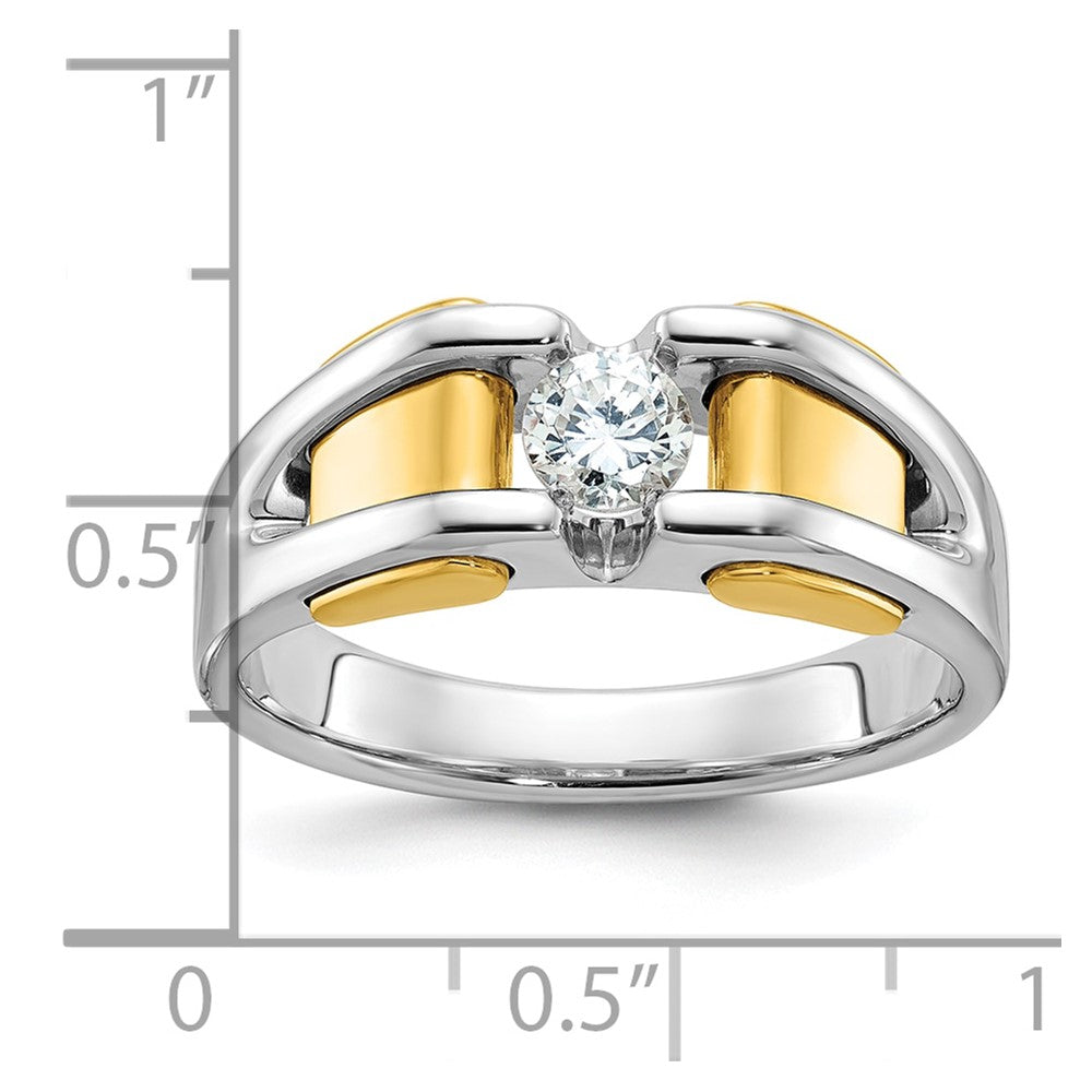 14k Two-tone IBGoodman Men's Diamond Ring Mounting
