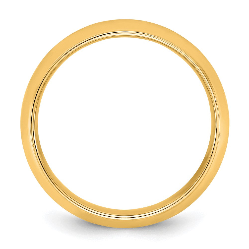 14KY 7mm Half Round with Edge Band Size 10