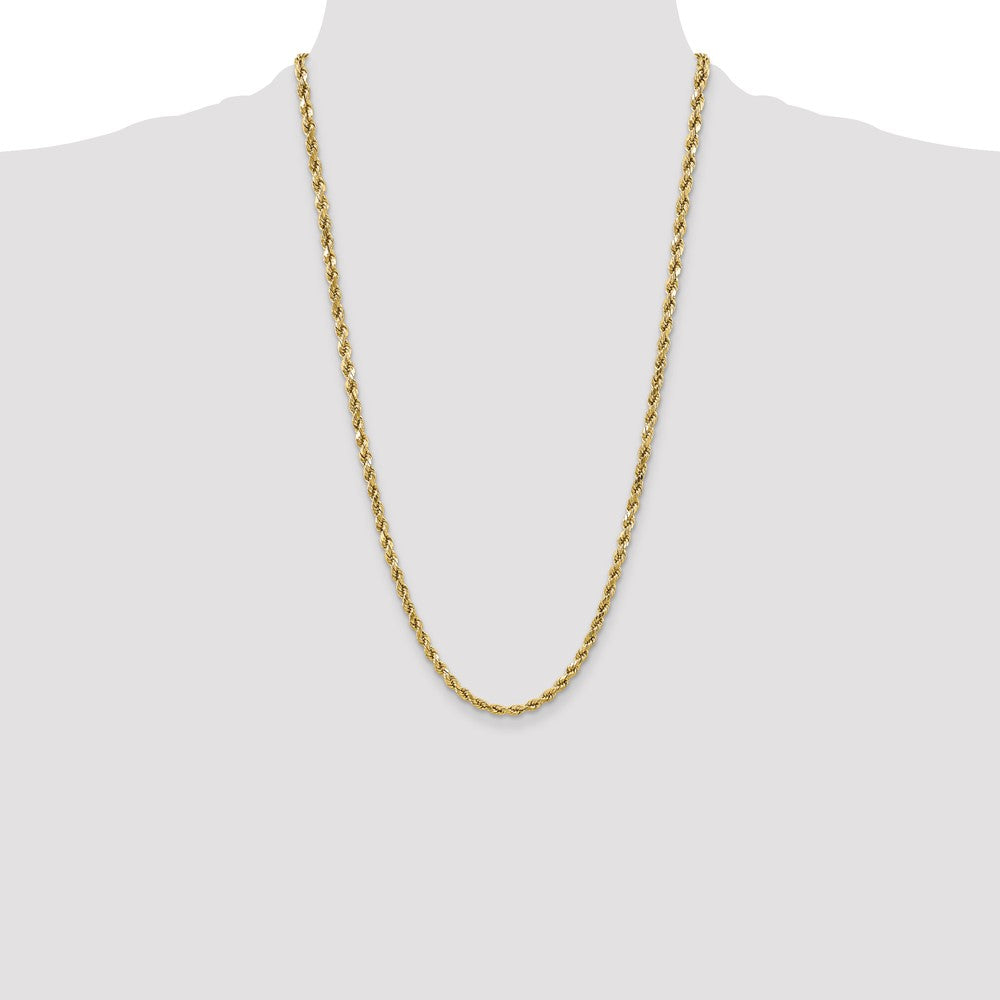 10k 4.9mm Semi-solid D/C Rope Chain