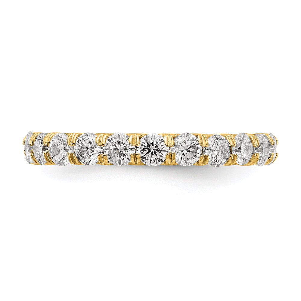 14k 2 carat Lab Grown Diamond VS/SI+ G+ Size 9 Shared Prong Eternity Band