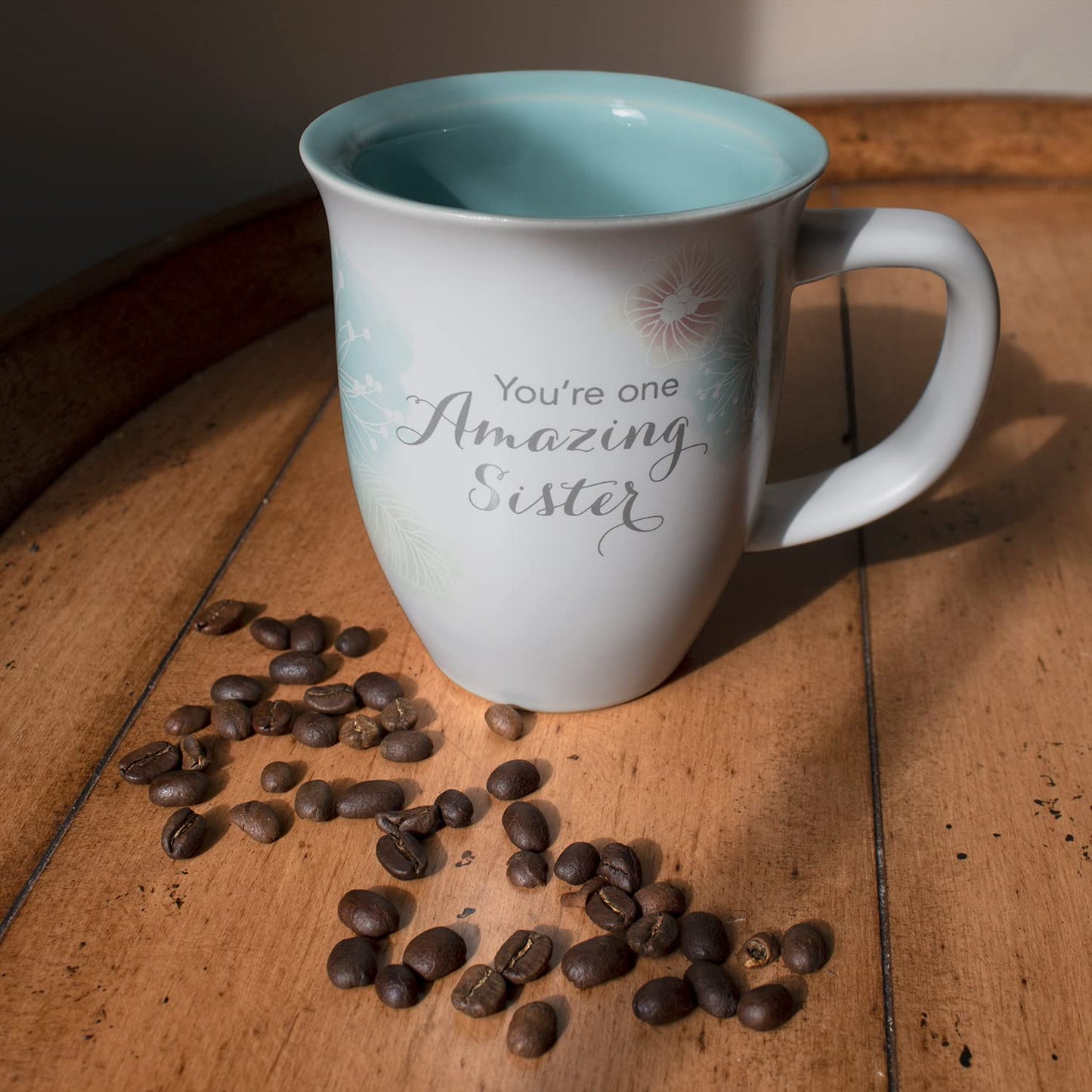 Amazing Sister Floral Mug And Coaster Boxed Set