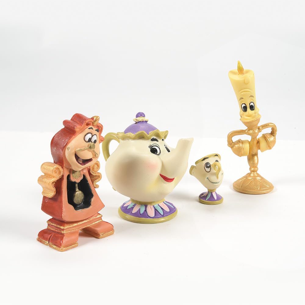Enesco Disney Showcase Beauty and The Beast Figurine Set 2.5" H
