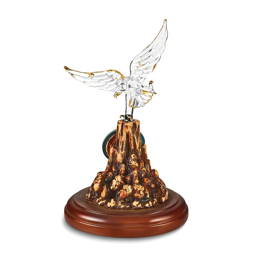 Glass Baron US ARMY VETERAN with Eagle Glass Figurine