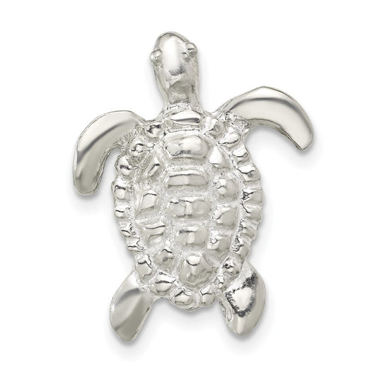 Pewter Turtle Magnetic Scarf Pin Brooch QGM20620