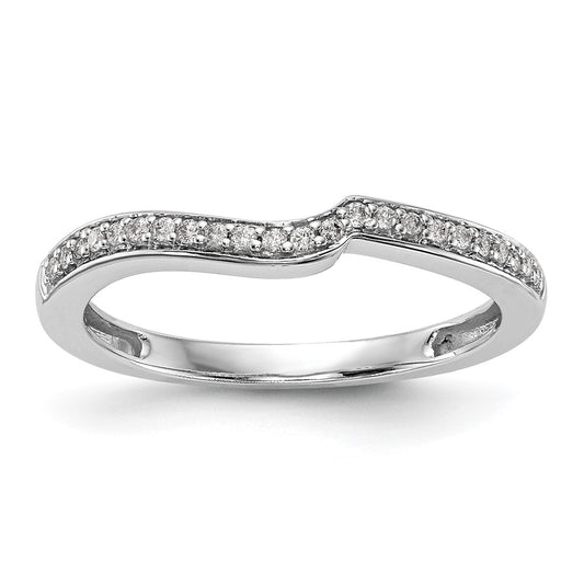 10k White Gold 1/10 carat Lab Grown Diamond VS/SI Complete Wedding Band