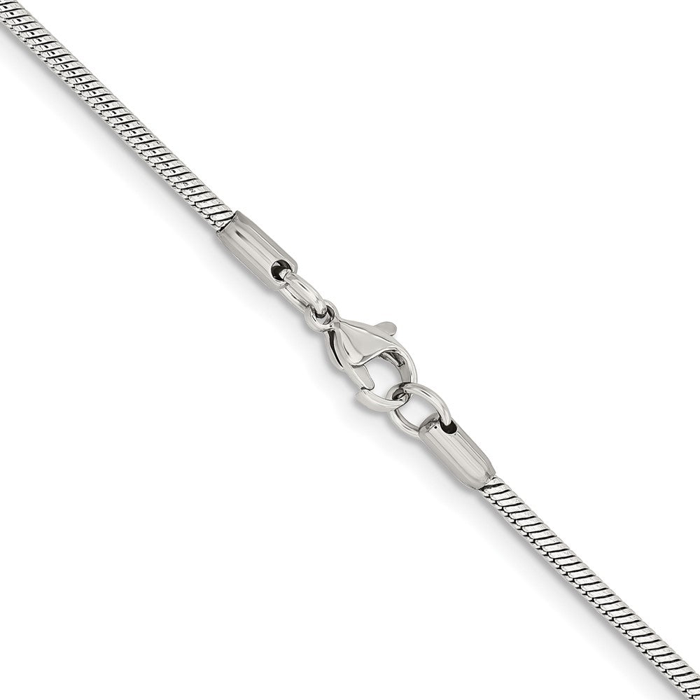 Stainless Steel Polished 2mm 24in Snake Chain