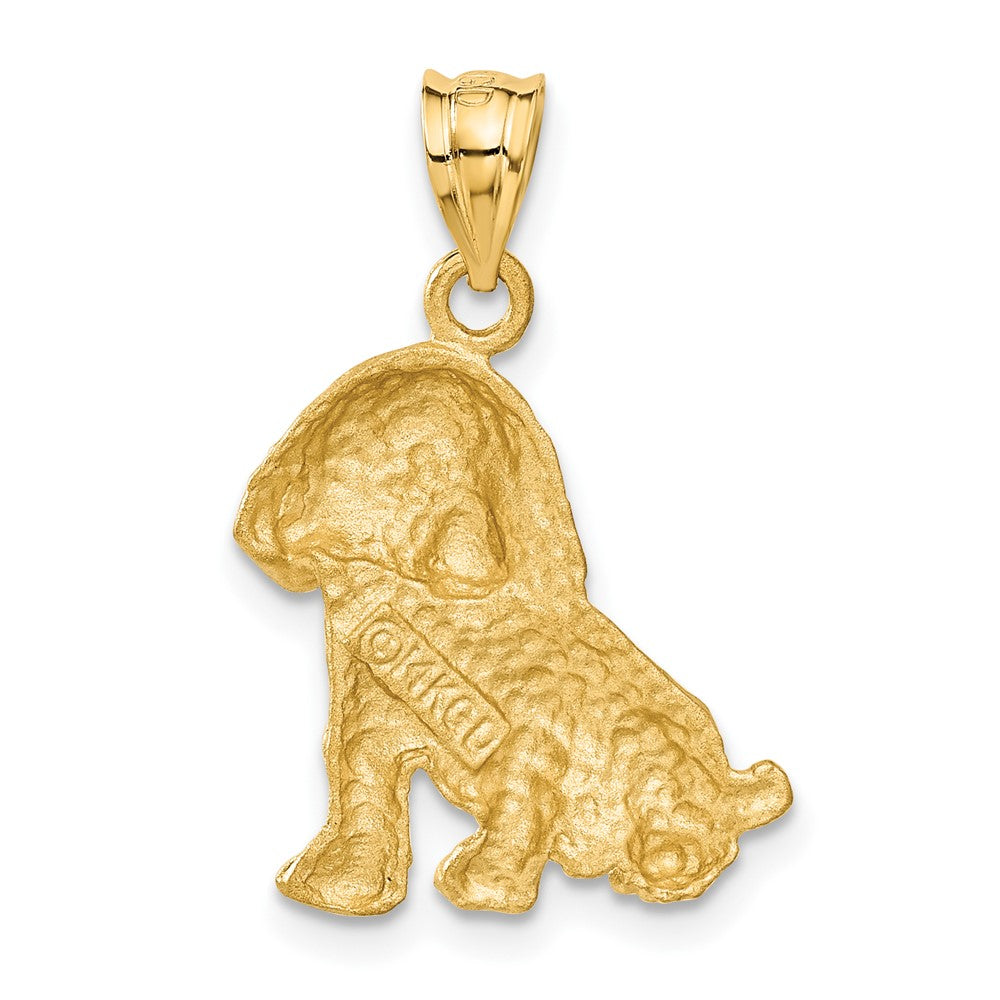 14k Dog Charm Yellow Gold