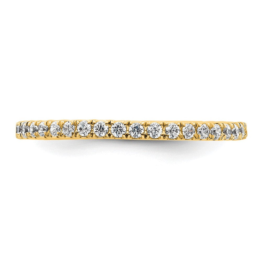 True Origin 14k 1/2 carat Lab Grown Diamond VS  D E F  Size 8.5 Eternity Band