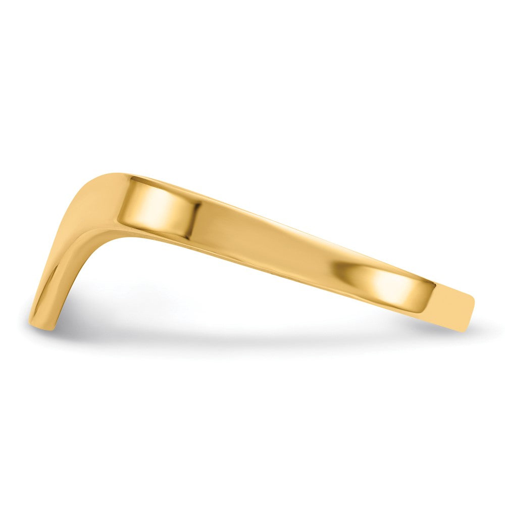 14k Polished Chevron Ring Size 6
