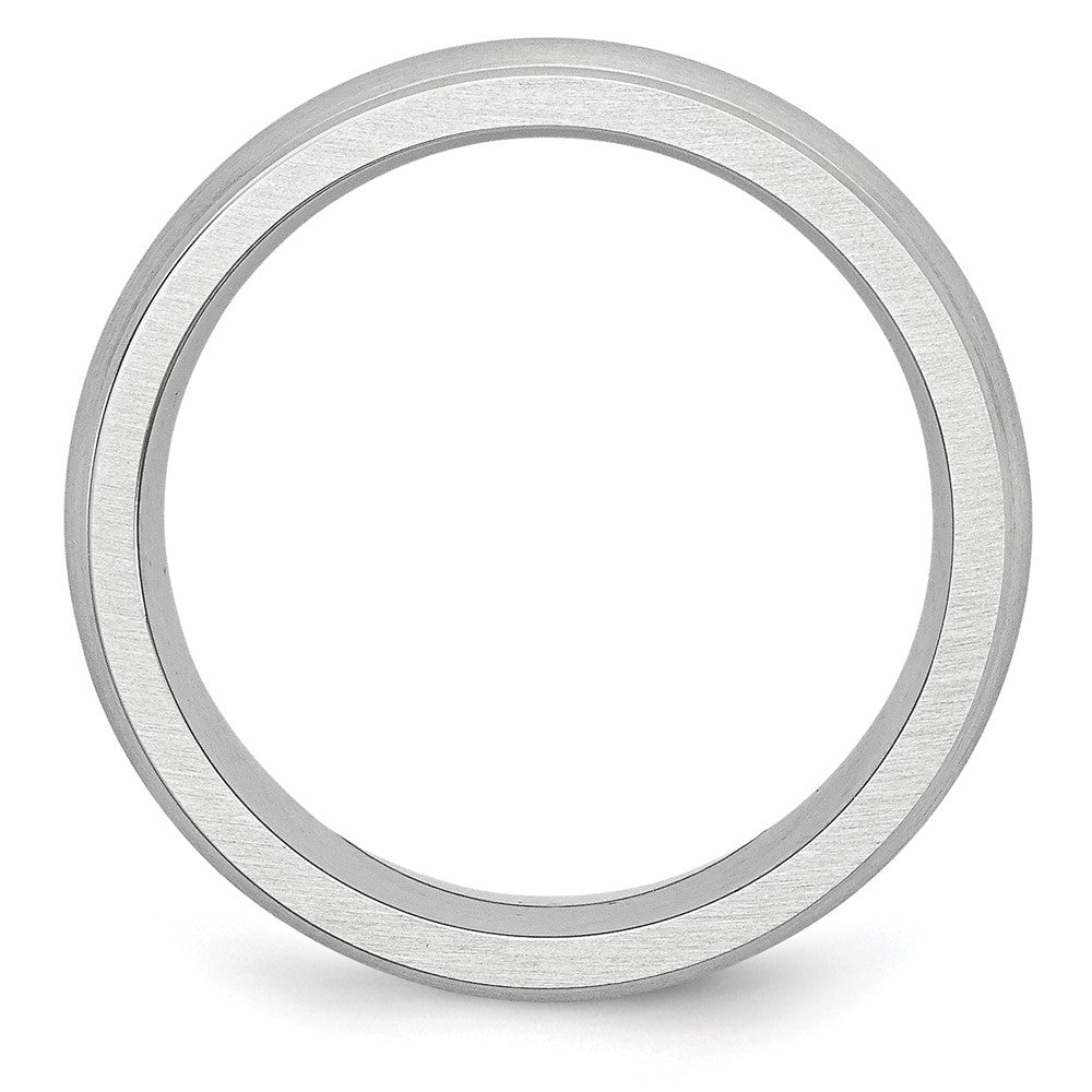 Cobalt Satin 7mm Rounded Edge Band Size - 9.5