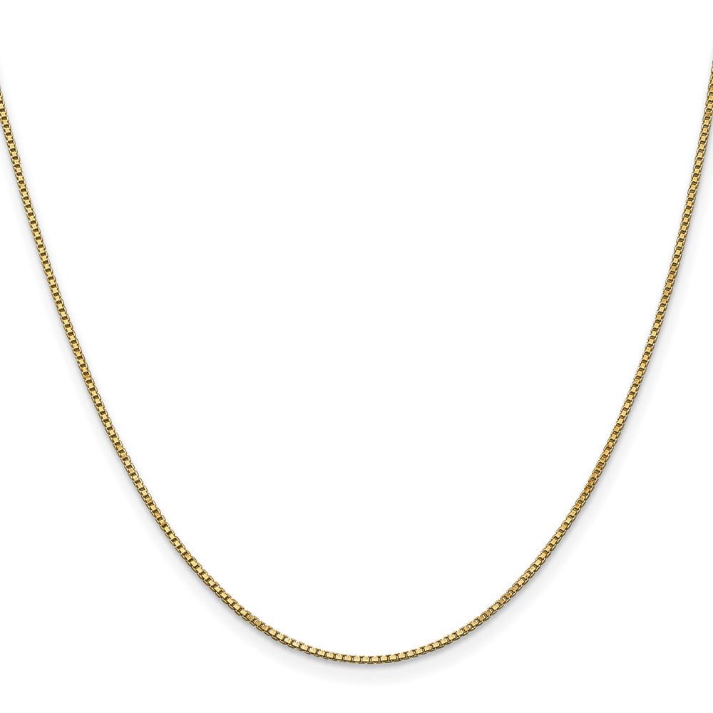 10k 1mm Box Chain Yellow Gold