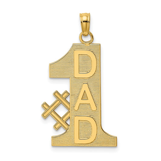 10K Gold #1 DAD Charm