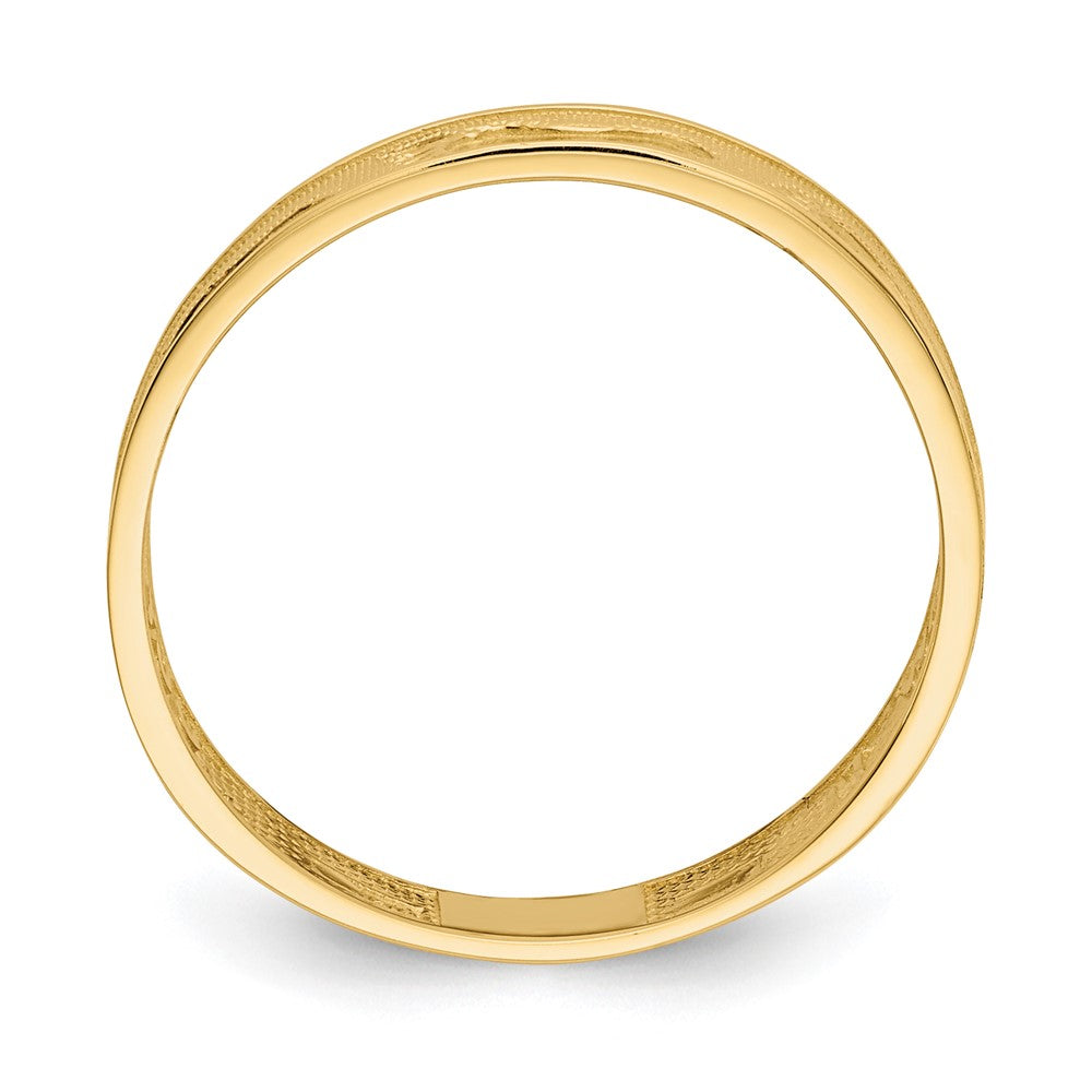 14K Footprints In The Sand Ring Size 6