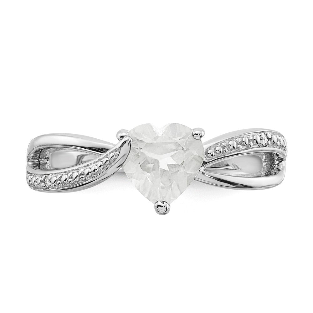 Sterling Silver Diamond Semi-Mount Ring