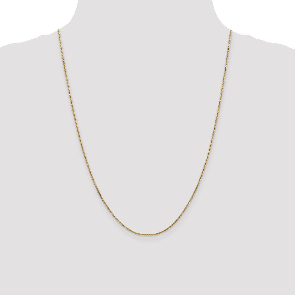 18k Yellow Gold  1.35mm 24in. Cable Chain