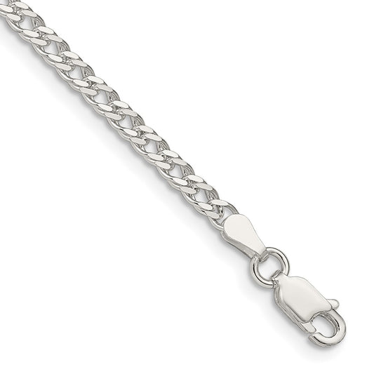 Sterling Silver 3.3mm Rambo Chain 8 inches
