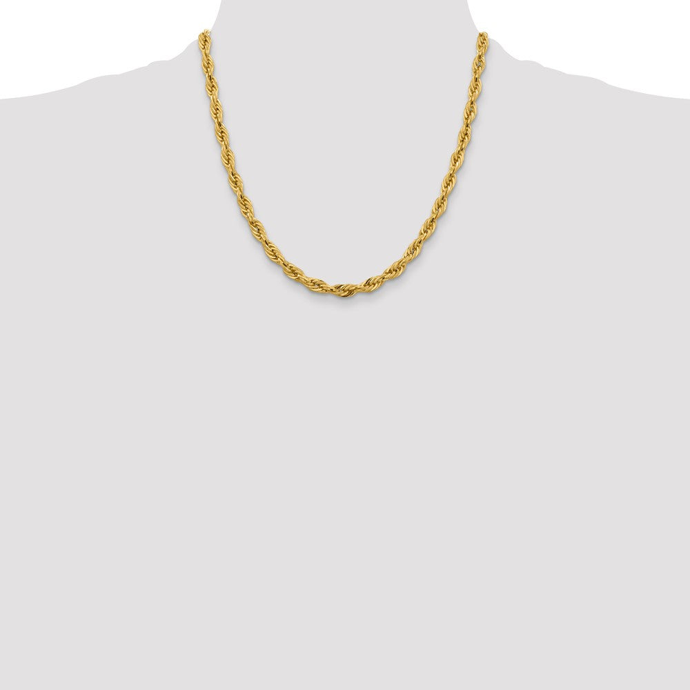 10k 5.4mm Semi-Solid Rope Chain