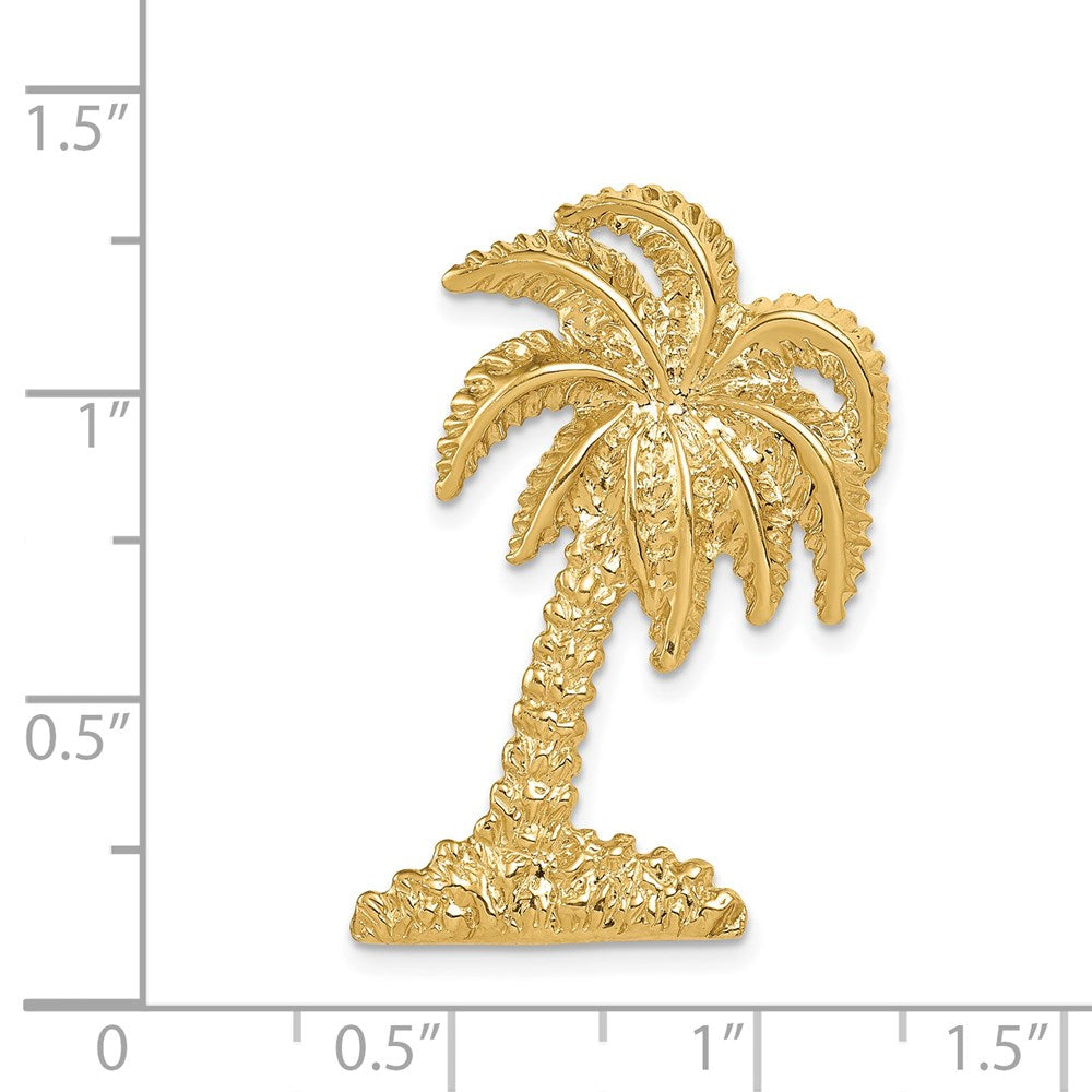 14k Palm Tree Slide Yellow Gold