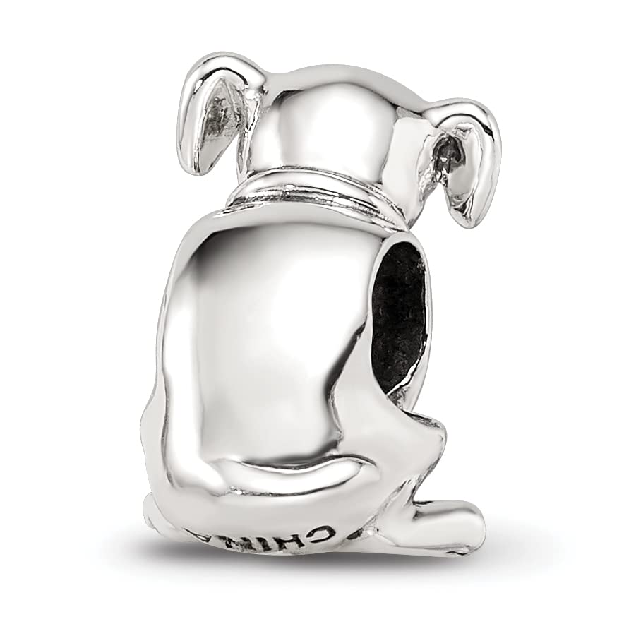 Sterling Silver Reflections Crystal Lab Puppy Bead