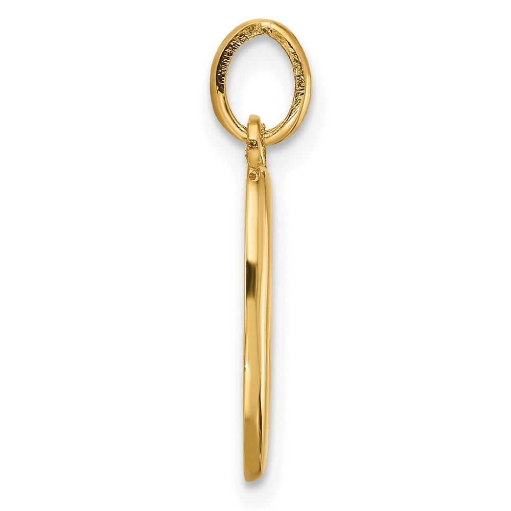 14k Yellow Gold Fancy Letter B