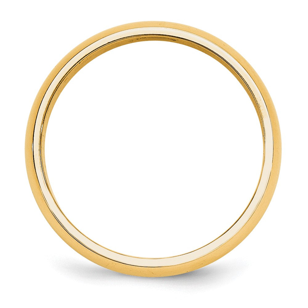 10k Yellow Gold 5mm Half Round Wedding Band Size 9