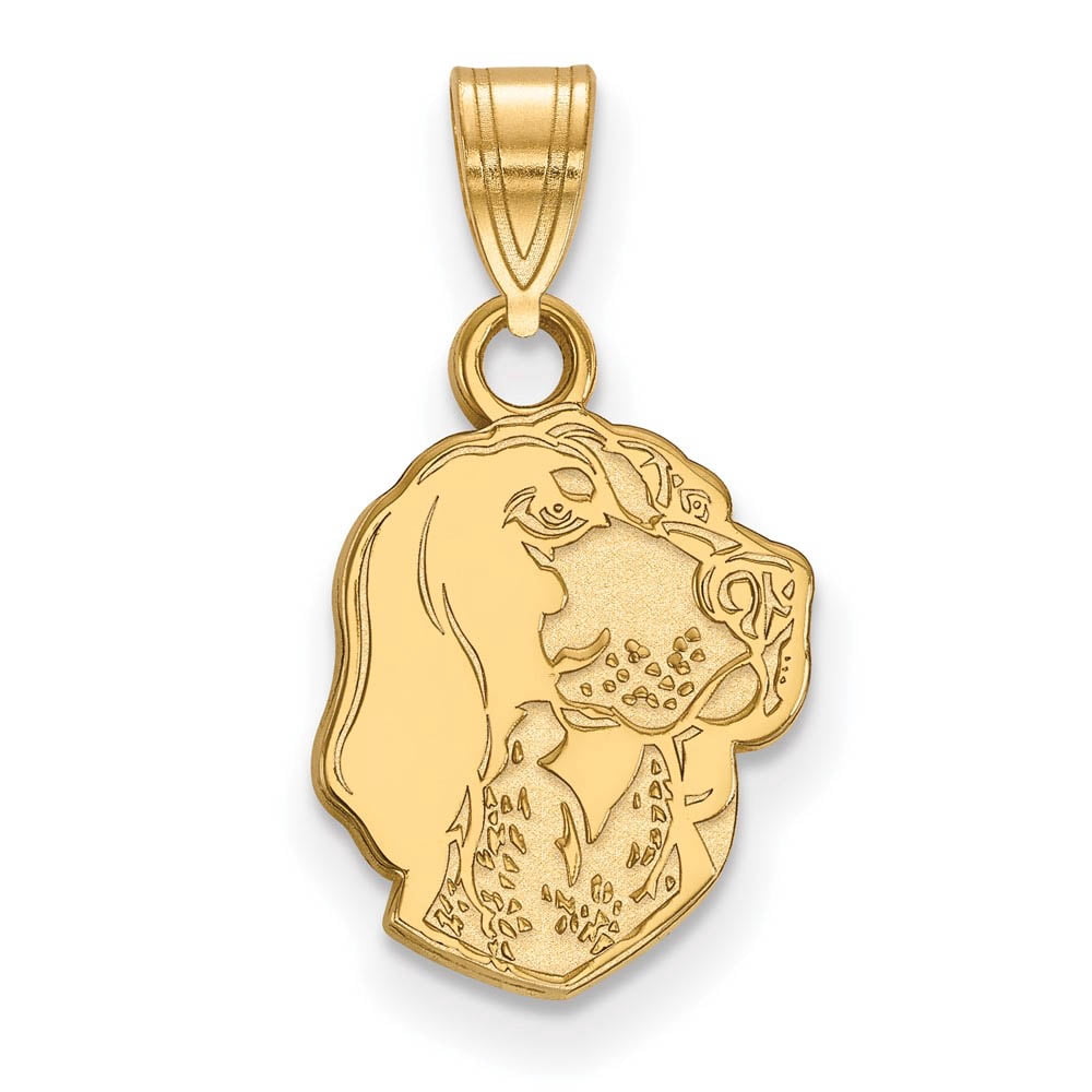 Sterling Silver Gold-plated LogoArt University of Tennessee Smokey Small Pendant Q-GP069UTN