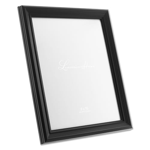 Lawrence Frames 8x10 Classic Detailed Black Picture Frame