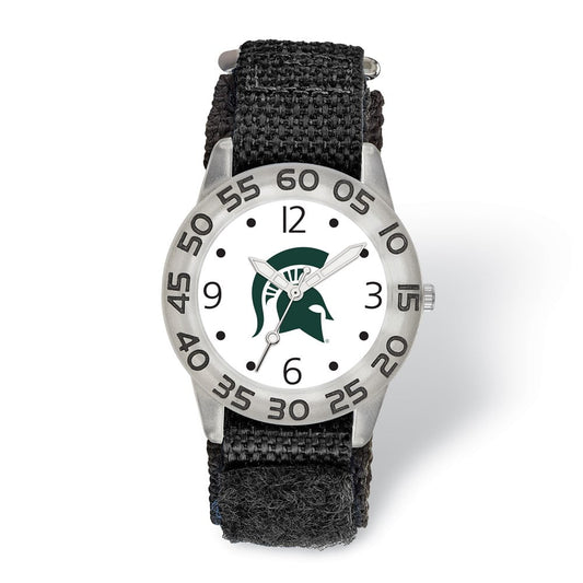 LogoArt Michigan State University Childs Fan Nylon Strap Quartz Watch QMIS173